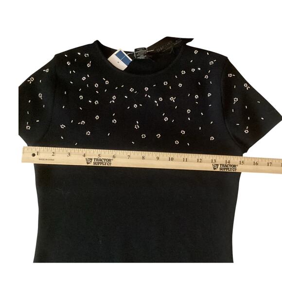 Racheal Zoe Stretchable Beaded Women's Size Small Top NWT - Picture 3 of 6